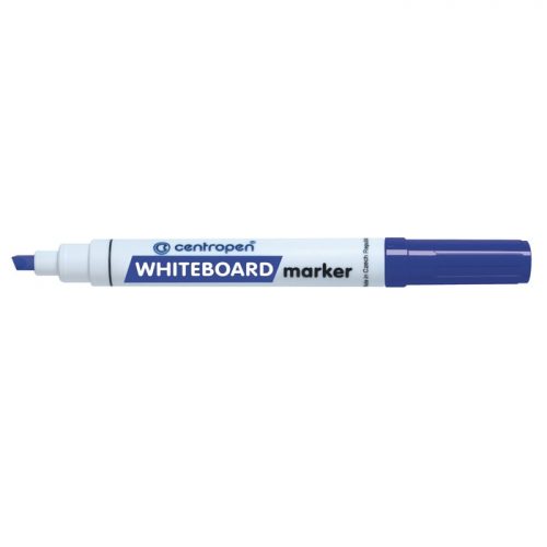 Plavi marker za bele table sa kosim vrhom